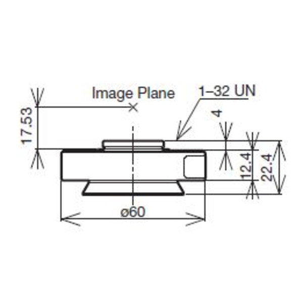 Evident Olympus Olympus U-TV0,35XC-2-7 C-Mount camera-adapter