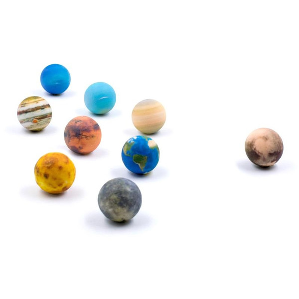 AstroReality Reliefglobe Solar System Mini Set 9 x 3 cm