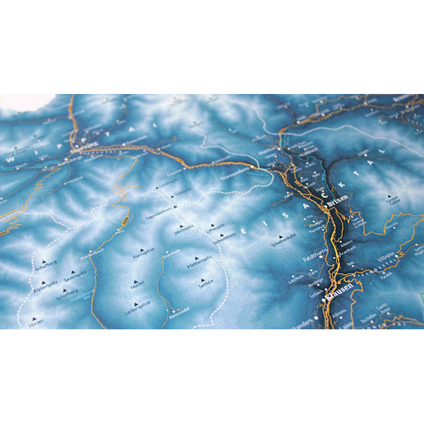 Marmota Maps Regionale kaart South Tyrol Ski Blue