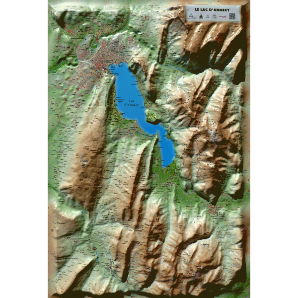 3Dmap Regionale kaart Le Lac d'Annecy