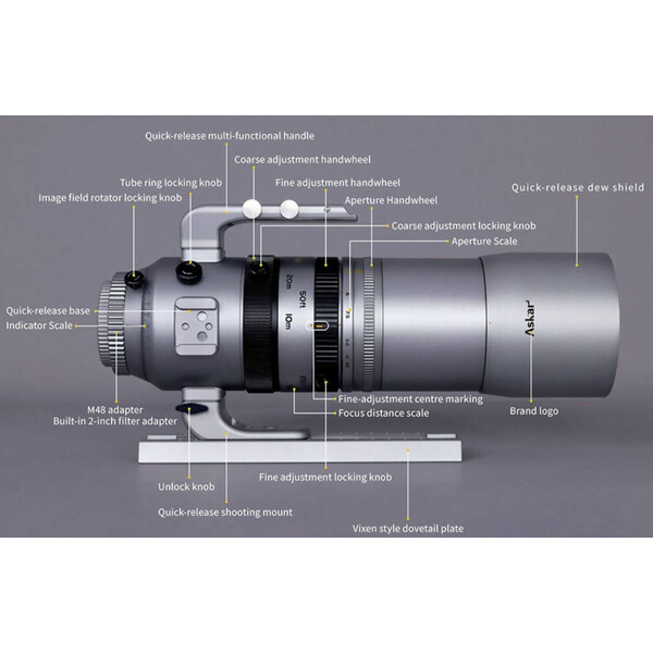 Askar Apochromatische refractor AP 55/264 SQA55 OTA