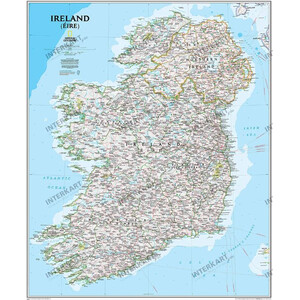 National Geographic Kaart Irland (76 x 91 cm)