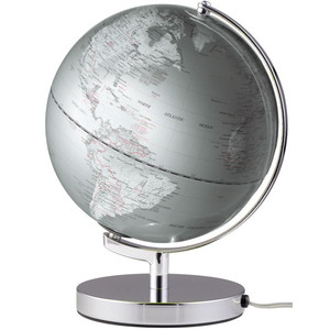 TROIKA Globe Terra Silver Light 25cm