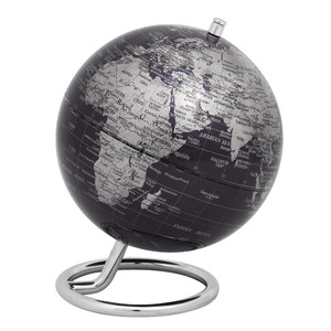 TROIKA Mini globe Galilei Black 13cm