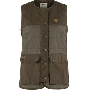 Fjällräven Forest Wool Padded Vest W, 633 Dark Olive, L