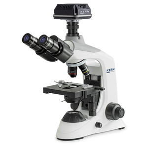 Kern Microscoop Digitalmikroskop-Set, OBE 124C825, HF, digital, 1,25 Abbe-Kondensor, fix, USB 2.0, 40-400x, Dl, 3W LED, DIN, 5,1 MP