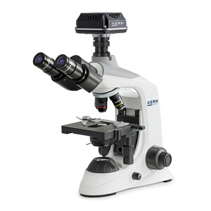 Kern Microscoop Digitalmikroskop-Set, OBE 124C832, HF, digital, 1,25 Abbe-Kondensor, fix, USB 3.0, 40-400x, Dl, 3W LED, DIN, 5,1 MP
