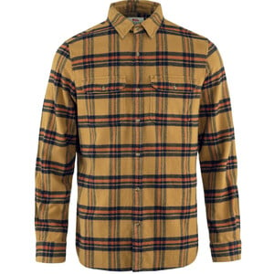 Fjällräven Övik Heavy Flannel Shirt M, 232-215 Buckwheat Brown-Autumn Leaf, L