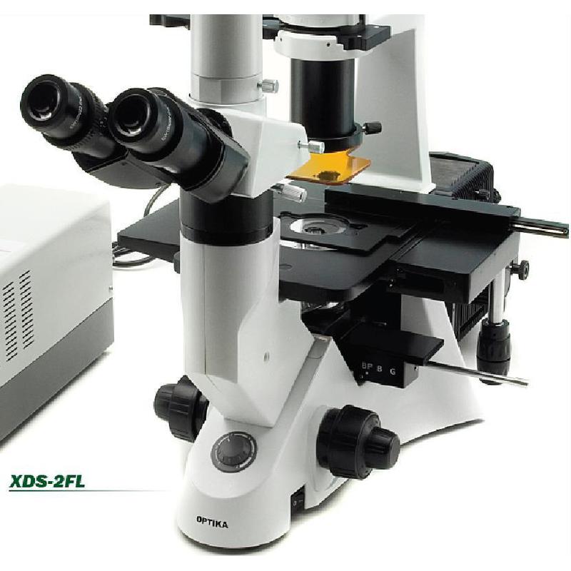 Optika Omgekeerde microscoop XDS-2FL, trinocular, inverted,  fluorescence microscope