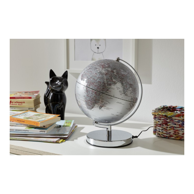 TROIKA Globe Terra Silver Light 25cm