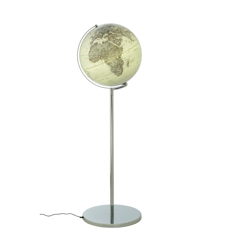 TROIKA Staande globe Sojus Silver 43cm