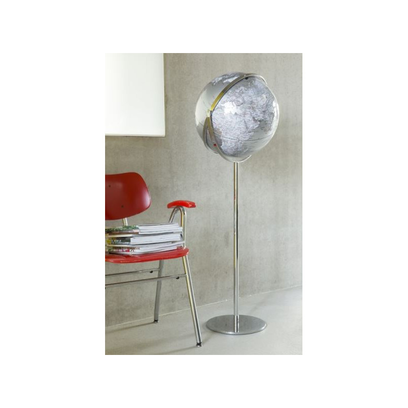 TROIKA Staande globe Apollo 17 Silver 43cm