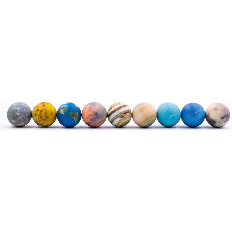 AstroReality Reliefglobe Solar System Mini Set 9 x 3 cm