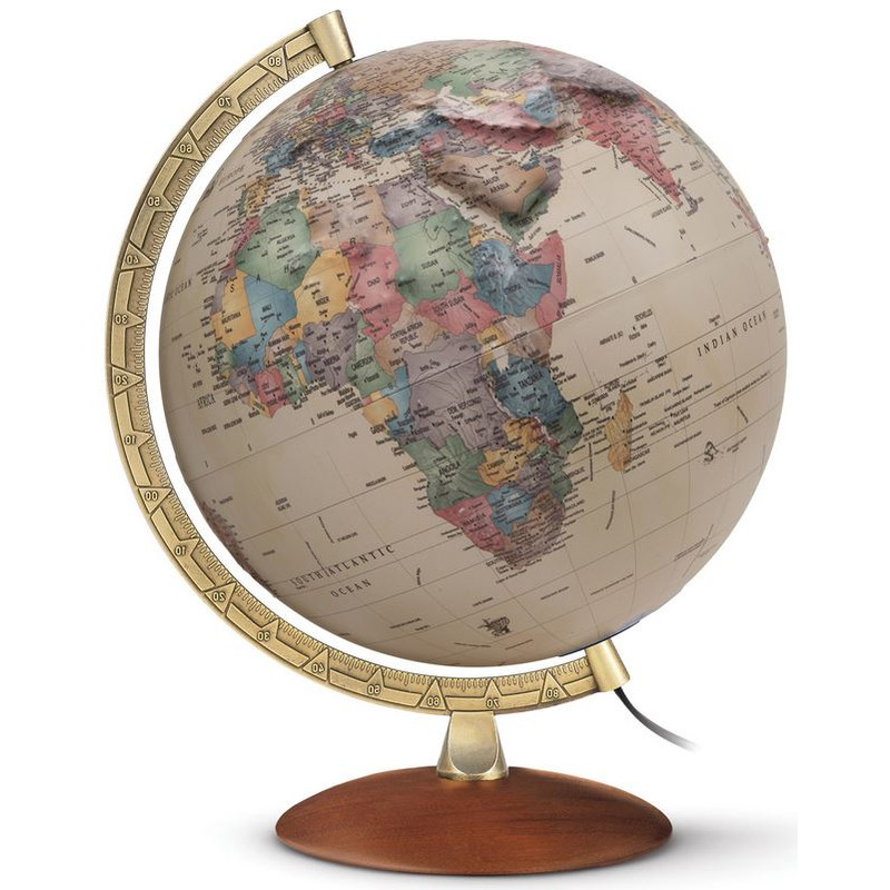 Räthgloben Reliefglobe Antique relief illuminated globe 30cm