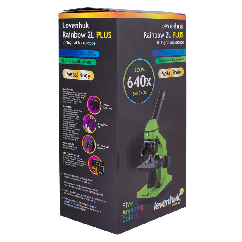 Levenhuk Microscoop Rainbow 2L Plus Azur