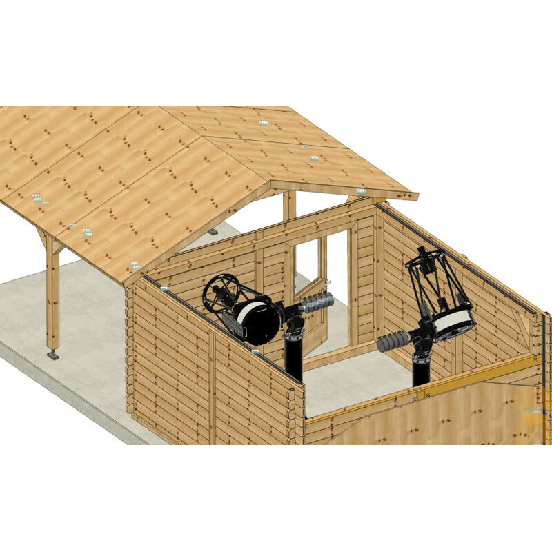 Dome Parts Rolldach-Sternwarte GreenLine Mega mit Holzschutz