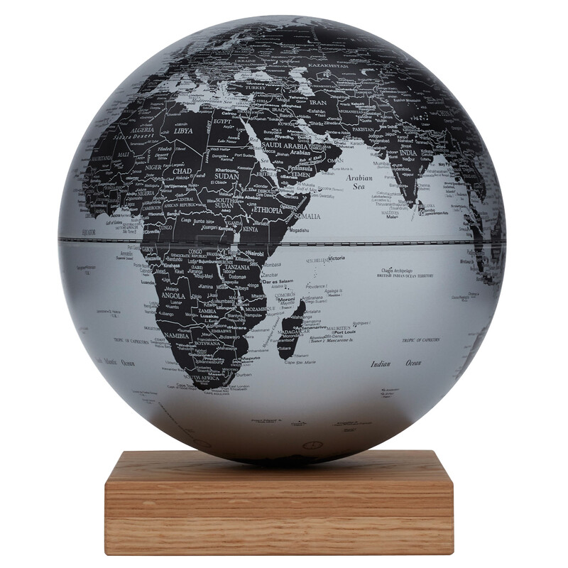 TROIKA Globe Platon Oak Matt Silver 30cm