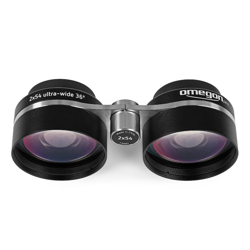 Omegon Verrekijkers Fernglas 2x54 für Sternfeldbeobachtung + 2 Pro UHC Filter M56