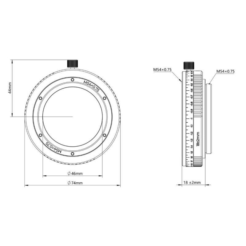 Askar Verlengstuk Verlängerungshülse Adapter M54/M54 16-20mm