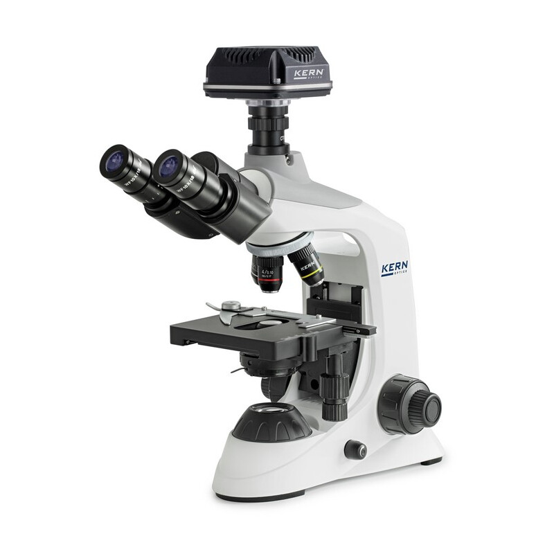 Kern Microscoop Digitalmikroskop-Sets, OBE 134C825, HF, digital, 1,25 Abbe-Kondensor, fix, USB 2.0, 40x-1000x, DIN, Dl, 3W LED, 5,1 MP