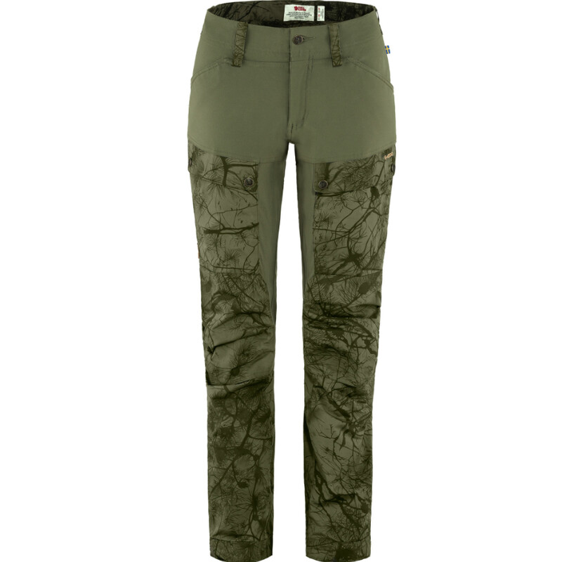 Fjällräven Keb Trousers W Reg, 626-625 Green Camo-Laurel Green, 42