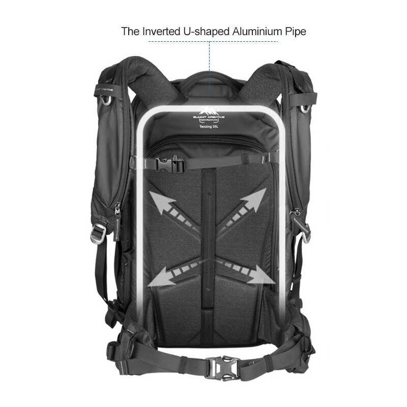 Summit-Creative Tenzing Zip Top Backpack 25l black