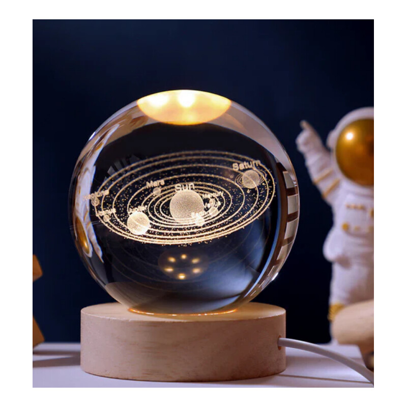 Creative Lighting Luminous Crystal Ball Solar System