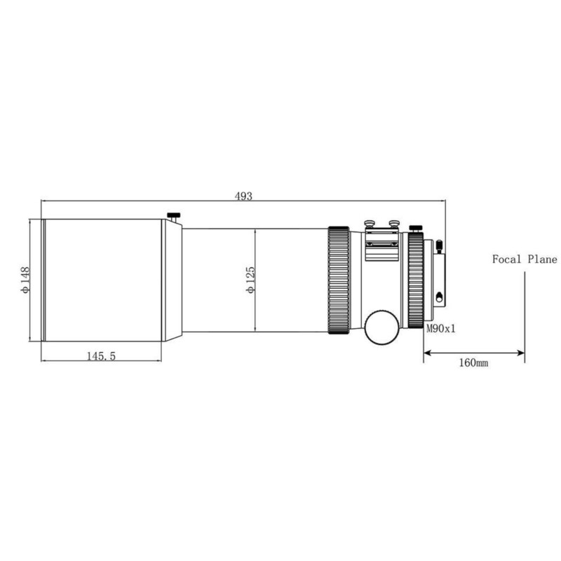 Askar Apochromatische refractor AP 108/600 Quintuplet OTA