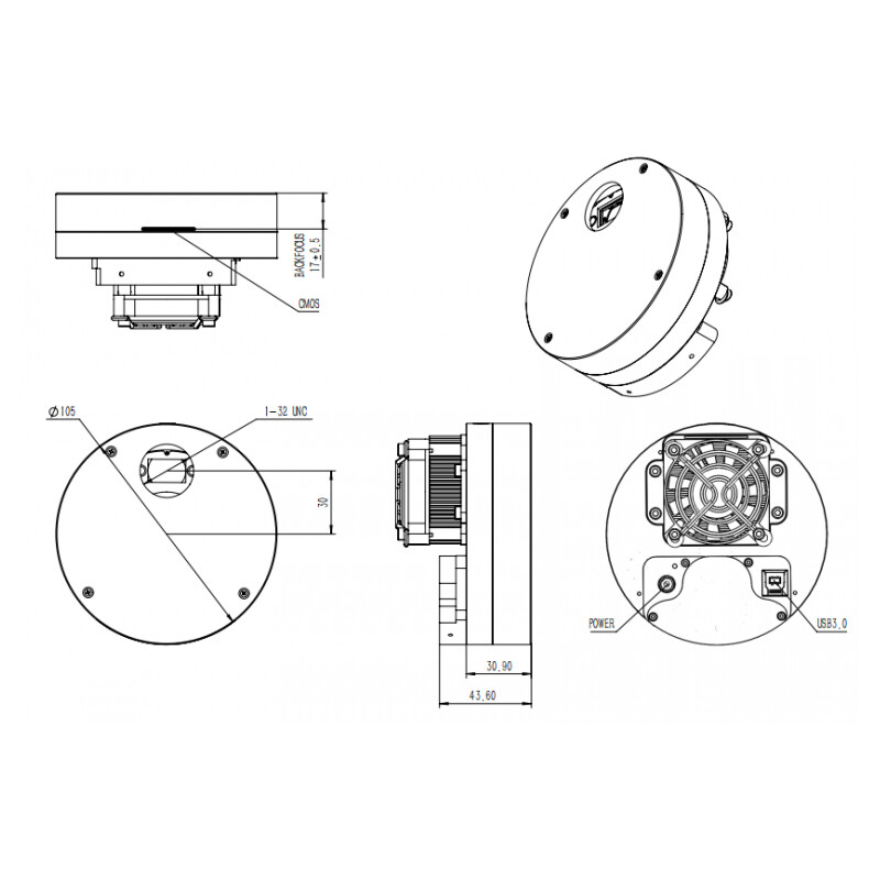 QHY Camera miniCam8 Mono Combo